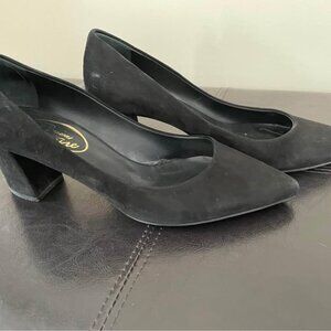 Browns Couture Black Suede Block Heel